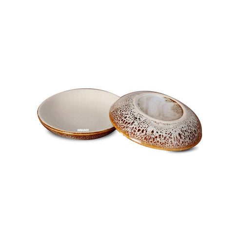 Ceramic Shallow Butter Dish 4"Ø Cheetah